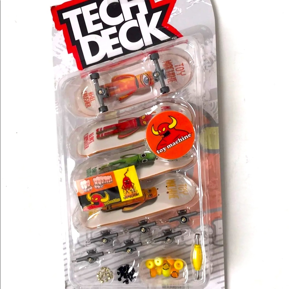 Tech Deck Toy Machine Fingerboards NIB. Build 4 boards any way you want!